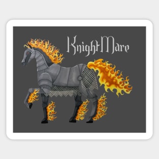 KnightMare Dark Background Sticker